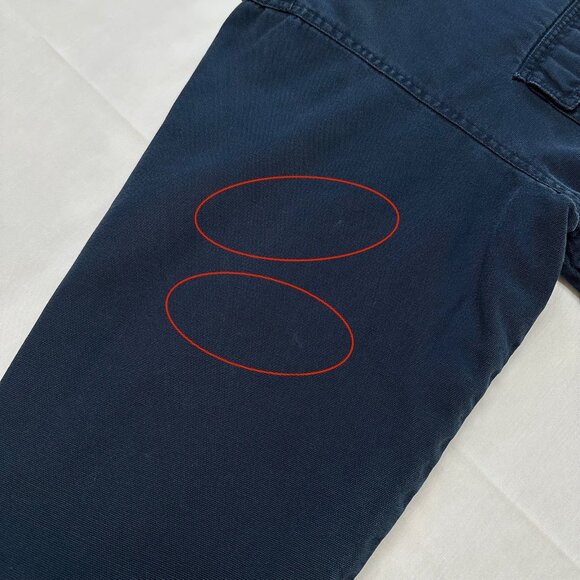 Levi's Men Vintage Canvas Fleece Plaid Lined Shacket Size XL Trucker Jacket Navy - Picture 7 of 12